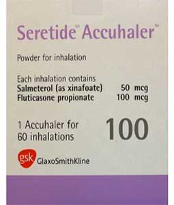 SERETIDE DISKUS 50/100 MG 60 DOSE